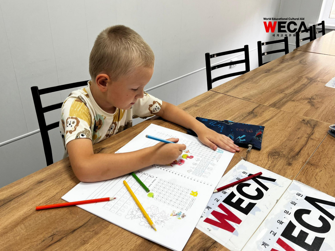 키르기스스탄 WECA 교육센터의 수업모습