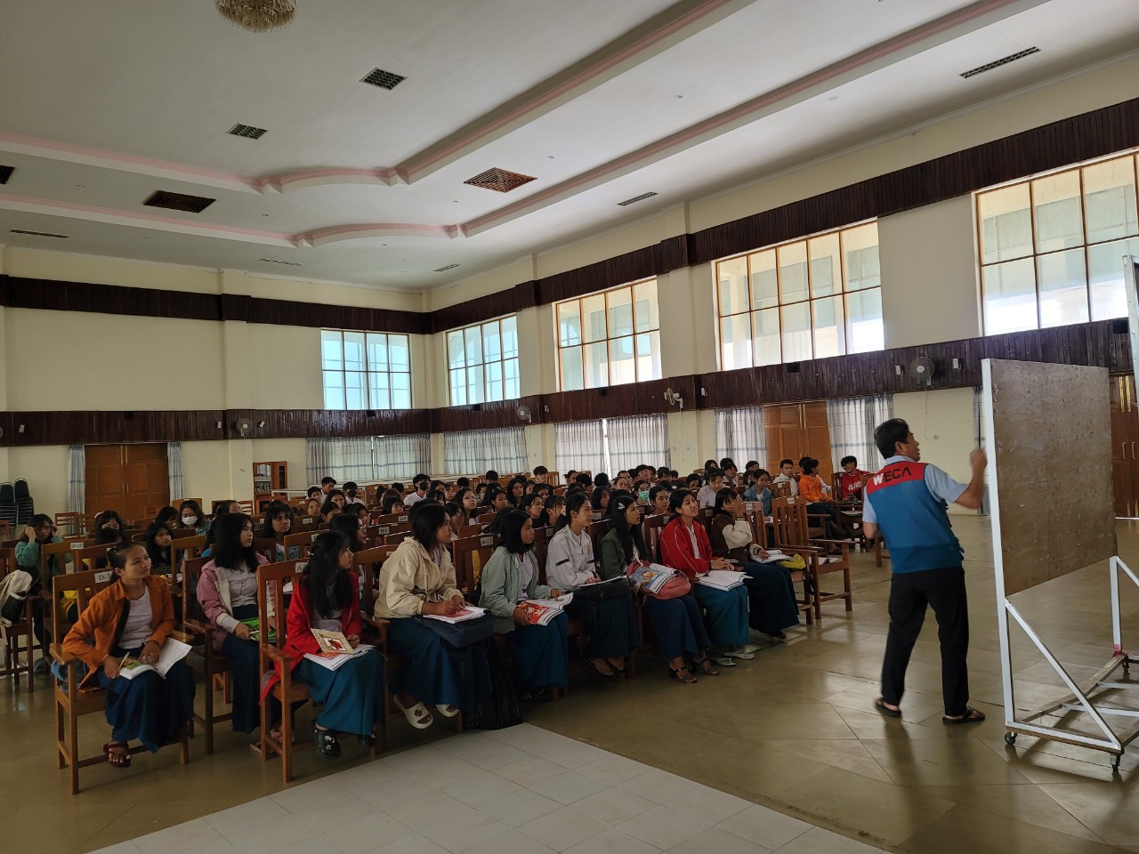 미얀마 컴퓨터대학교 한국어교실 수업