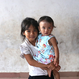 캄보디아 결연여행 행복공부방 아동