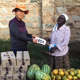케냐 방과후교실 결연물품전달