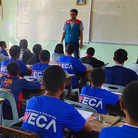 미얀마 따웅지 어학당 수업