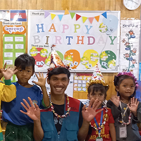 Cambodia WECA Koan Kindergarten April Birthday Party