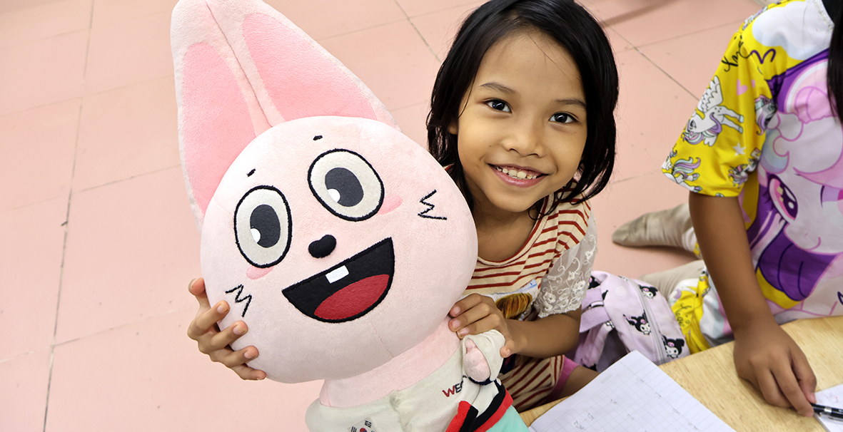 Children at Borei Keila Language School in Cambodia