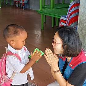 Greetings to children at WECA Don Lai Kindergarten in Cambodia