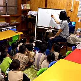 Cambodia Ratanakiri Kindergarten class