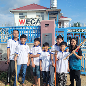 Myanmar Shan State With Home Children’s Gardening Day