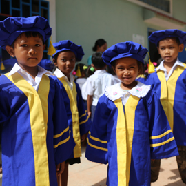 Cambodia Don Lai Kindergarten Graduation Ceremony