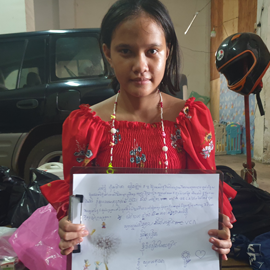 Gifts delivered to Cambodian sponsored children