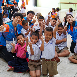 Yeungnam University volunteer work in Bangkok, Thailand