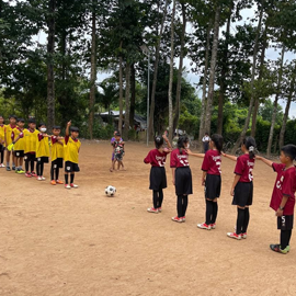 Cambodia WEFC Candal Soccer Class