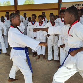 WECA Burkina Faso Taekwondo Class