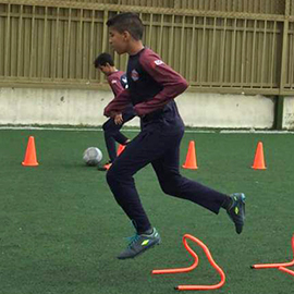 Soccer class for Syrian refugees in Jordan