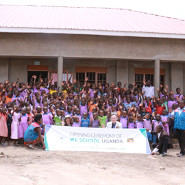 Opening ceremony of We School in Uganda, Africa