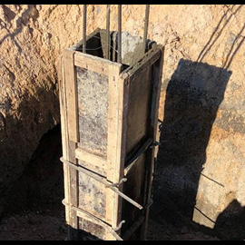 Cambodia infrastructure project water tank foundation construction